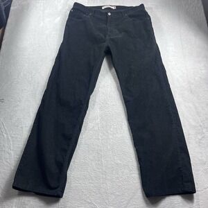Levis Pants Mens 36x32 Black Corduroy 559 Relaxed Straight Baggy Y2K